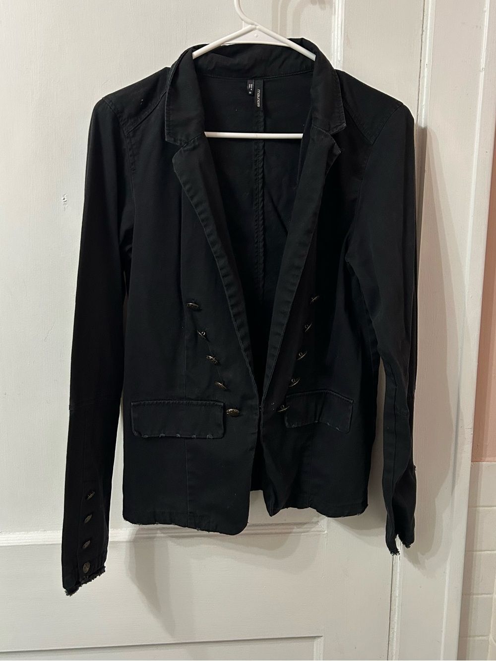 Maurices Black Notch-Lapel Blazer Jacket